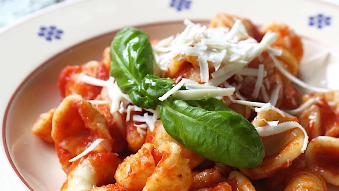 Orecchiette with Fresh Tomato Sauce and Cacio Ricotta